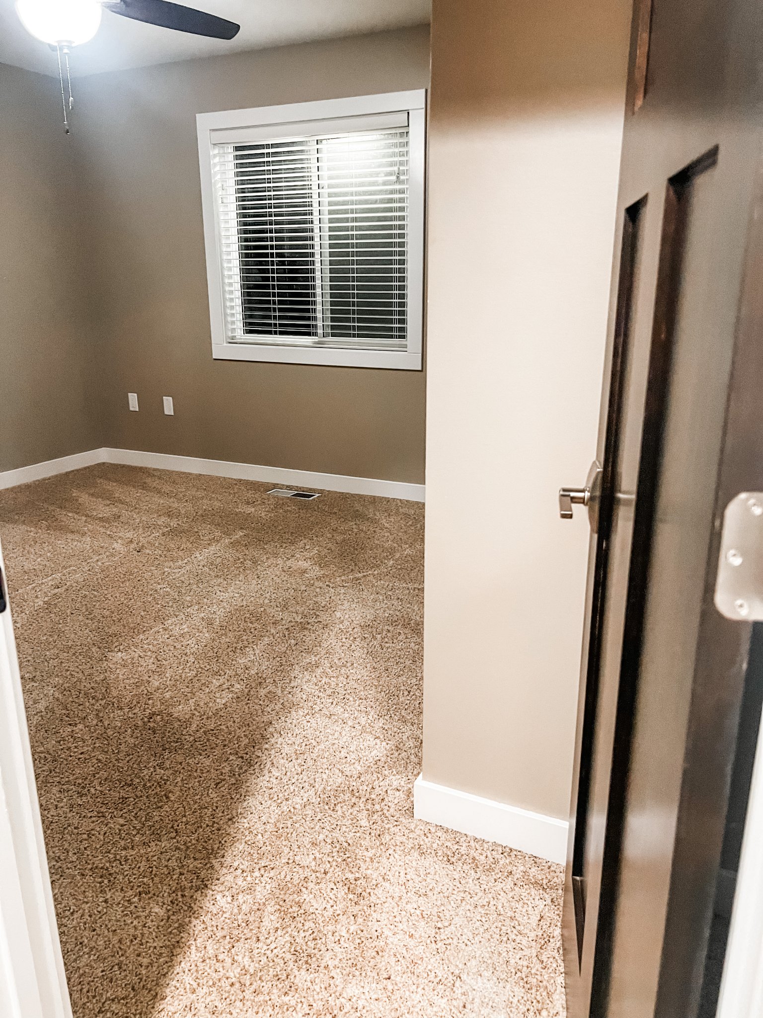 Carpet installation — completed room